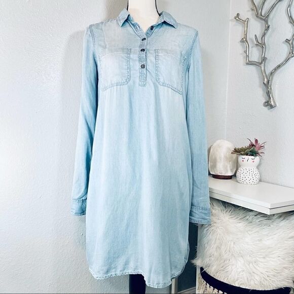 SO Dresses & Skirts - SO Shirt Dress Relaxed Denim Womens Small